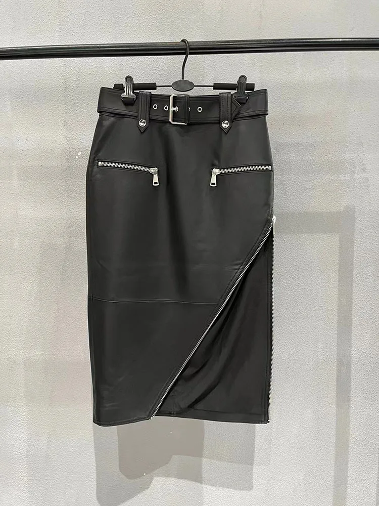 Vintage Long Skirts For Women 2023 Luxury Korean Fashion Genine Leather Cargo Skirt With Belt High Waist Y2K Clothing
Vintage Long Skirts For Women 2023 Luxury Korean Fashion Genine Leather Cargo Skirt With Belt High Waist Y2K Clothing