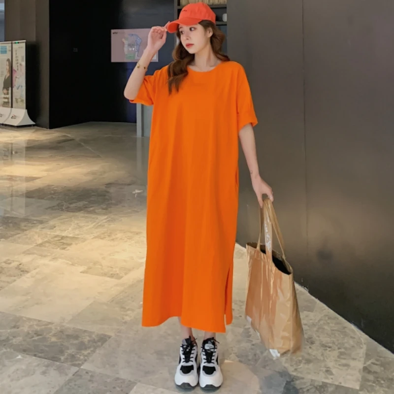 2023 Spring Summer New Women's Dress Korean Fashion Versatile Solid Short Sleeve Crew Neck Loose Free Shipping
2023 Spring Summer New Women's Dress Korean Fashion Versatile Solid Short Sleeve Crew Neck Loose Free Shipping