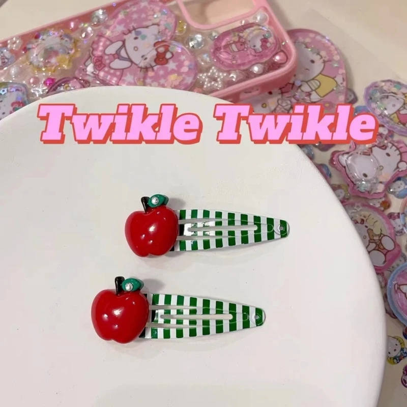 N80C 2pcs Hair Clip Sweet Metal Hairpins Fruit Hair Accessories Decorative Headwear Hair Pins Hair Barrettes
N80C 2pcs Hair Clip Sweet Metal Hairpins Fruit Hair Accessories Decorative Headwear Hair Pins Hair Barrettes