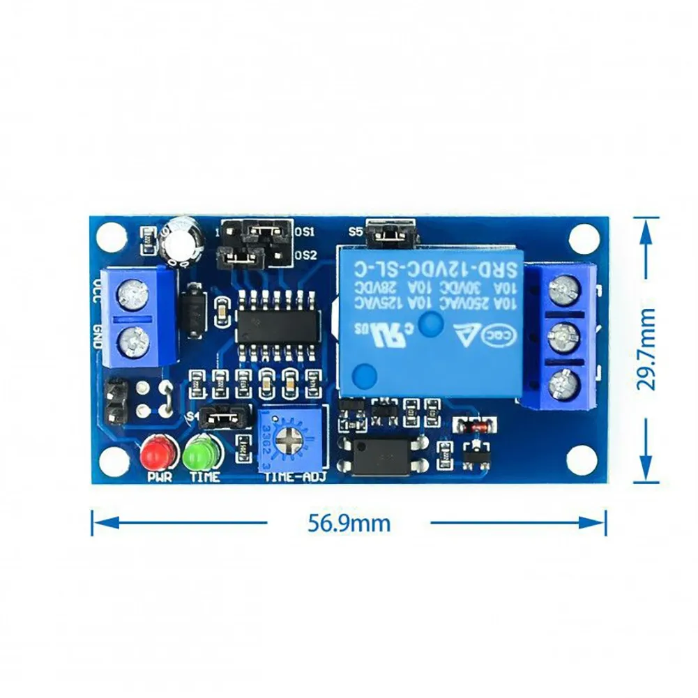12V DC Delay Turn Off Switch Relay Module with Large Current Load Capacity and Anti Power Down Protection Diode
12V DC Delay Turn Off Switch Relay Module with Large Current Load Capacity and Anti Power Down Protection Diode
