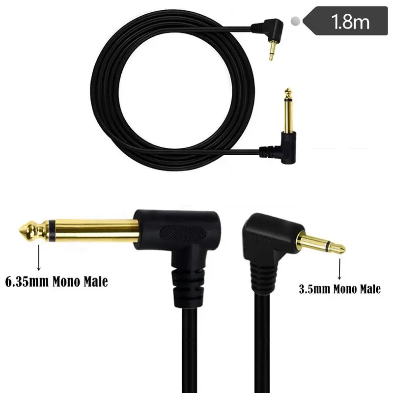 Gold-Plated 6.35mm 1/4 "Single/Dual Channel Male To 3.5mm1/8" TS Single/Dual Channel Male 90 Degree Elbow Adapter Cable
Gold-Plated 6.35mm 1/4 "Single/Dual Channel Male To 3.5mm1/8" TS Single/Dual Channel Male 90 Degree Elbow Adapter Cable