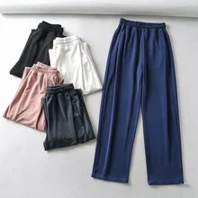 Pure Color Trend High Waist Drape Wide Leg Pants Female INS Net Red Elastic Waist Straight Loose Sweatpants Street Hipster New
Pure Color Trend High Waist Drape Wide Leg Pants Female INS Net Red Elastic Waist Straight Loose Sweatpants Street Hipster New