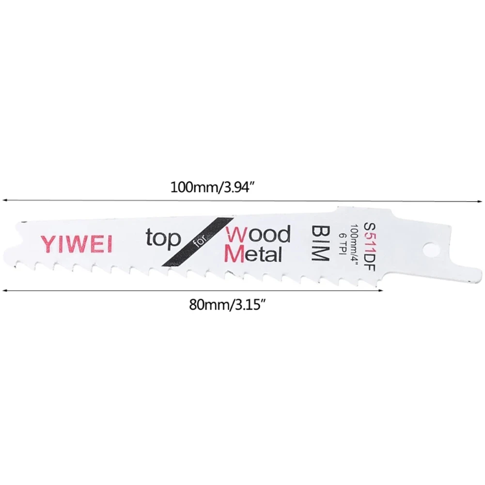 5pcs S511DF 100mm HCS Reciprocating Saw Blade Jigsaw Blade Wood Plastic Cutting DIY Power Tool 1/2inch Universal Shank Saw Blade
5pcs S511DF 100mm HCS Reciprocating Saw Blade Jigsaw Blade Wood Plastic Cutting DIY Power Tool 1/2inch Universal Shank Saw Blade
