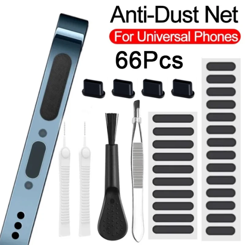 Dust Plug Mobile Phone Speaker Anti Dust Mesh Sticker for iPhone Samsung Xiaomi Charge Port Protector Cleaning Brush Cleaner Set Dust Plug Mobile Phone Speaker Anti Dust Mesh Sticker for iPhone Samsung Xiaomi Charge Port Protector Cleaning Brush Cleaner Set