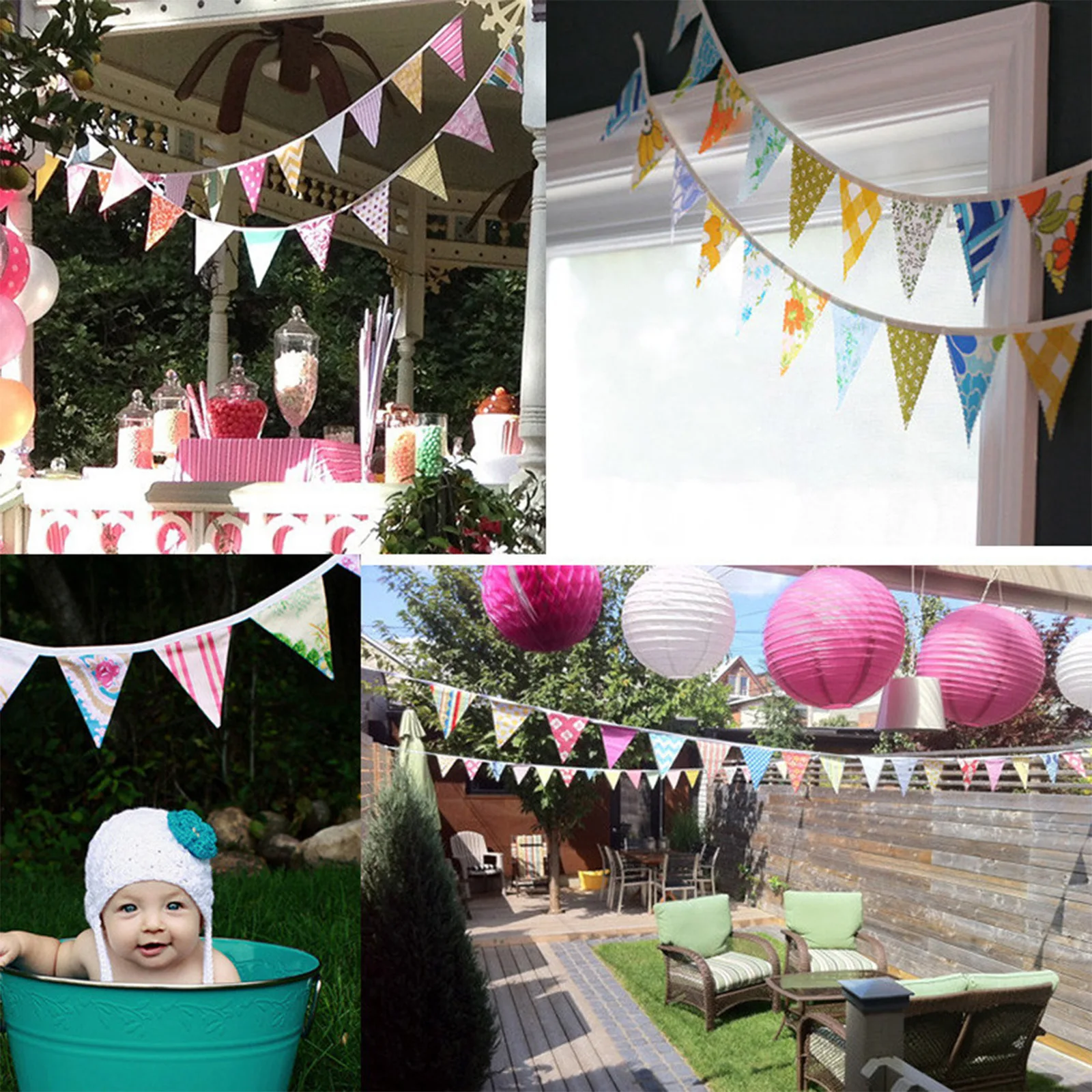 10M Vintage Flower Fabric Bunting Banner Flower Print Flags 36 Pennant For Party Wedding Birthday Festival Pennant Decor
10M Vintage Flower Fabric Bunting Banner Flower Print Flags 36 Pennant For Party Wedding Birthday Festival Pennant Decor