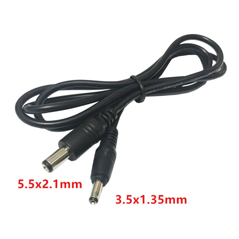 

DC Power Adapter Extension Cords Plug 5.5x2.1mm male to 3.5x1.35mm Male Power Supply Cable Adapter Converter for CCTV Camera