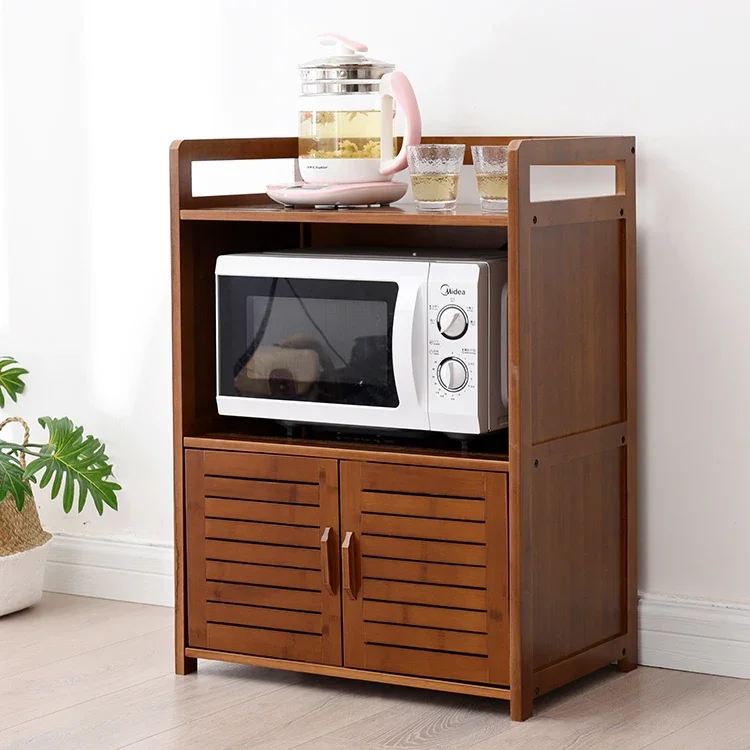 Factory Customized Multifunctional Bamboo Microwave Oven Storage Cabinet Spacious Desktop For Kitchen Multi-layers Cabinet
Factory Customized Multifunctional Bamboo Microwave Oven Storage Cabinet Spacious Desktop For Kitchen Multi-layers Cabinet