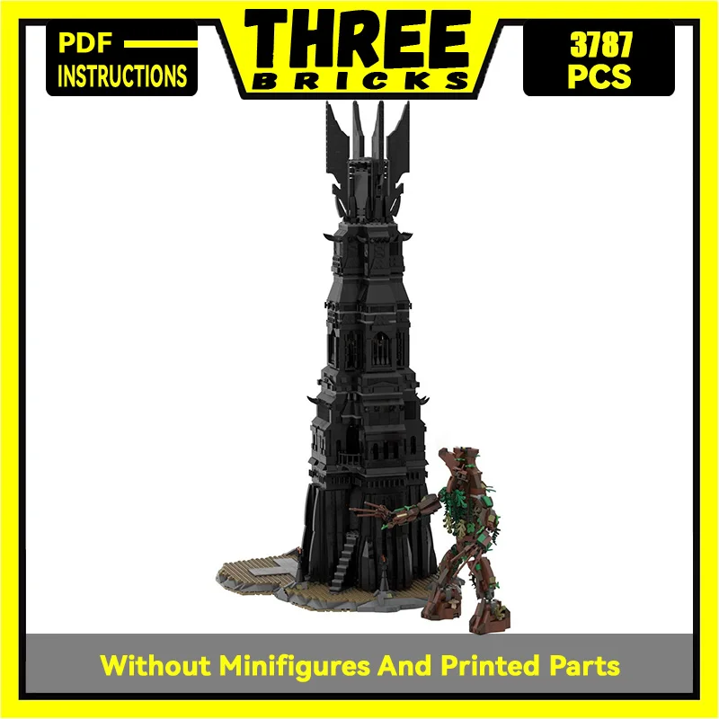 Moc Building Block Magical Rings Movie Scene UCS Black Tower Model Castle Bricks DIY Assembly Street View Toy Child Gift
Moc Building Block Magical Rings Movie Scene UCS Black Tower Model Castle Bricks DIY Assembly Street View Toy Child Gift