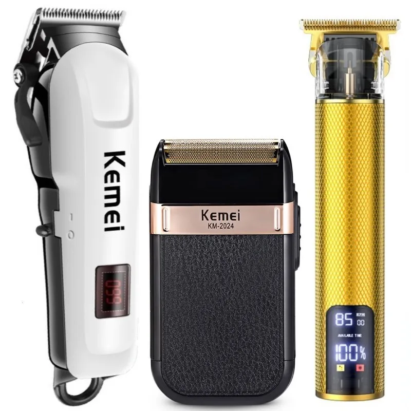 Kemei Professional Barber Hair Clipper Trimmer Rechargeable Electric Hair Trimer Cutting Machine Men Barber Hair Cutting Machine
Kemei Professional Barber Hair Clipper Trimmer Rechargeable Electric Hair Trimer Cutting Machine Men Barber Hair Cutting Machine