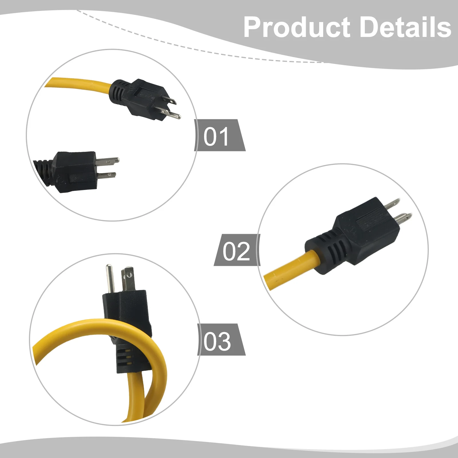 Generator Adapter Extension Cord 1pc 3Prong Plug Dual Male Yellow/Blue Home Improvement Brand New High Quality
Generator Adapter Extension Cord 1pc 3Prong Plug Dual Male Yellow/Blue Home Improvement Brand New High Quality
