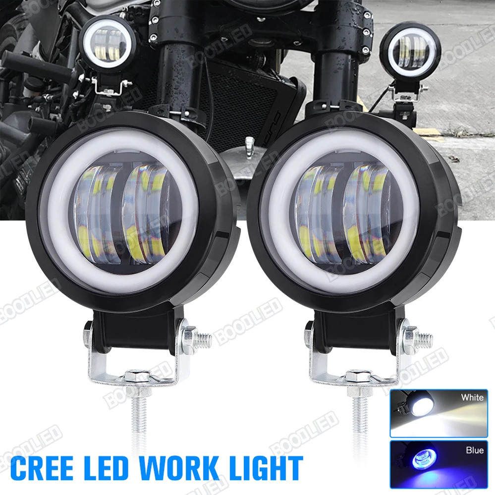 3inch 20w Led Work Light Driving Fog Lights Blue 8000K Angel Eyes /White 6000K High Beam Waterproof for Offroad SUV Car Truck M
3inch 20w Led Work Light Driving Fog Lights Blue 8000K Angel Eyes /White 6000K High Beam Waterproof for Offroad SUV Car Truck M