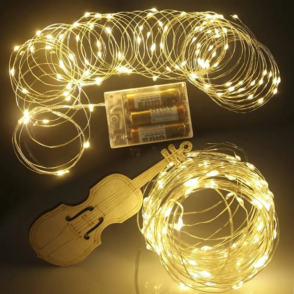 

Christmas Decoration Fairy Light String Flower Wreath Low-voltage Battery USB Power Supply, Holiday Indoor Hanging Lights