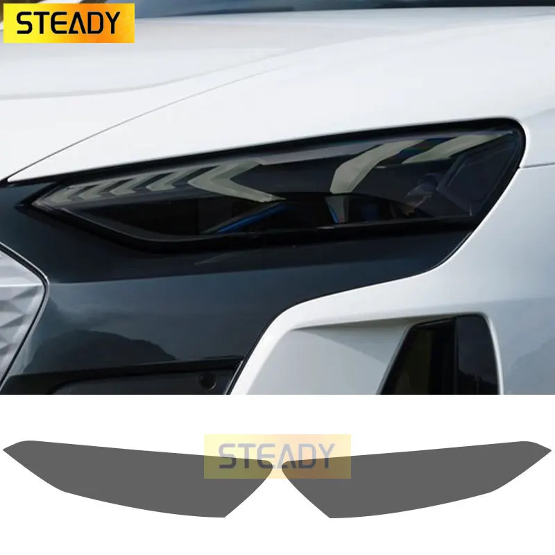 2 Pcs Car Headlight Protective Film Front Light Transparent Smoked Black TPU Sticker For Audi E-tron GT RS Quattro 2021 2022 -
2 Pcs Car Headlight Protective Film Front Light Transparent Smoked Black TPU Sticker For Audi E-tron GT RS Quattro 2021 2022 -