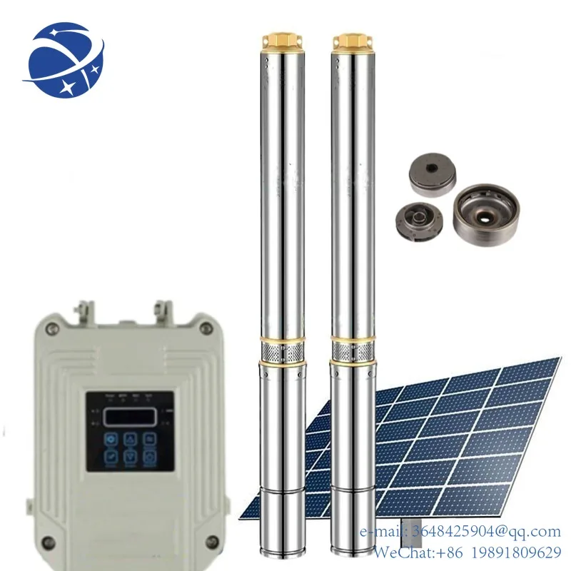 YYHCStainless Steel Impeller DC 110V Solar Water Pump Agricultural Irrigation Deep Well Solar Pump Submersible System
YYHCStainless Steel Impeller DC 110V Solar Water Pump Agricultural Irrigation Deep Well Solar Pump Submersible System