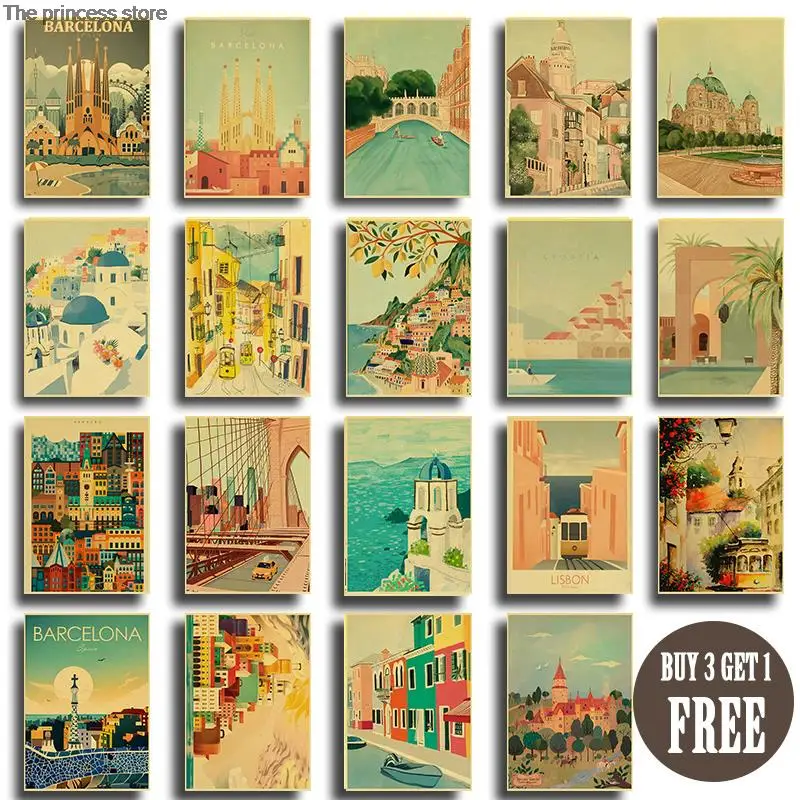 Rome Dubai Anime Decorative Paintings Famous City Landscape Travel PosterKraft paper Prints Living Room Cuadros Decoration
Rome Dubai Anime Decorative Paintings Famous City Landscape Travel PosterKraft paper Prints Living Room Cuadros Decoration
