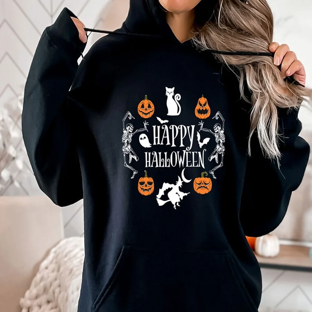 Halloween Happy Party Skeleton Sweatershirts Dance Funny Skeleton Hoodie Top Cute Pumpkin Hoody Y2K Hoodies Women's jumper
Halloween Happy Party Skeleton Sweatershirts Dance Funny Skeleton Hoodie Top Cute Pumpkin Hoody Y2K Hoodies Women's jumper
