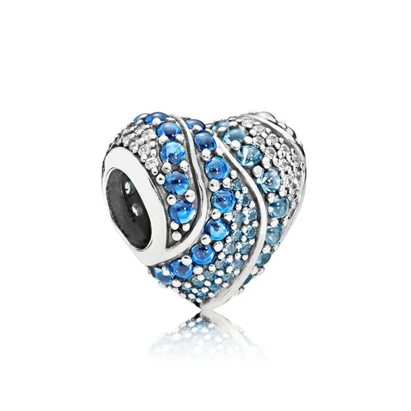 Authentic 925 Sterling Silver Bead Aqua Heart Blue Water Heart Charm Fit Pandora Women Bracelet Bangle Gift DIY Jewelry
Authentic 925 Sterling Silver Bead Aqua Heart Blue Water Heart Charm Fit Pandora Women Bracelet Bangle Gift DIY Jewelry