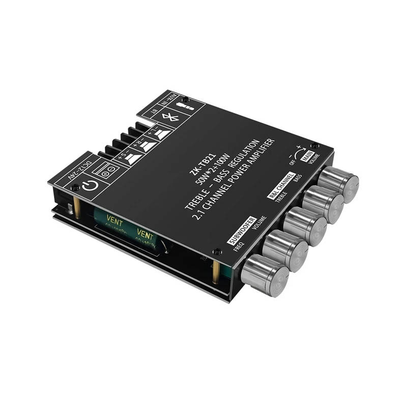 1 Piece TPA3116D2 Bluetooth 5.0 ZK-TB21 Subwoofer Amplifier Board 50Wx2+100W Power Audio Stereo Bass AMP
1 Piece TPA3116D2 Bluetooth 5.0 ZK-TB21 Subwoofer Amplifier Board 50Wx2+100W Power Audio Stereo Bass AMP