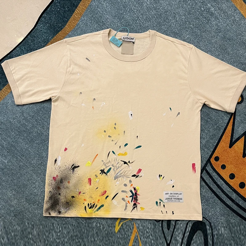 Men Fashion Cards Hyun Chae Gradual Change Print Short Sleeve T-Shirt Summer 2023 New Wash Worn Out Spacious T-Shirts Tees
Men Fashion Cards Hyun Chae Gradual Change Print Short Sleeve T-Shirt Summer 2023 New Wash Worn Out Spacious T-Shirts Tees