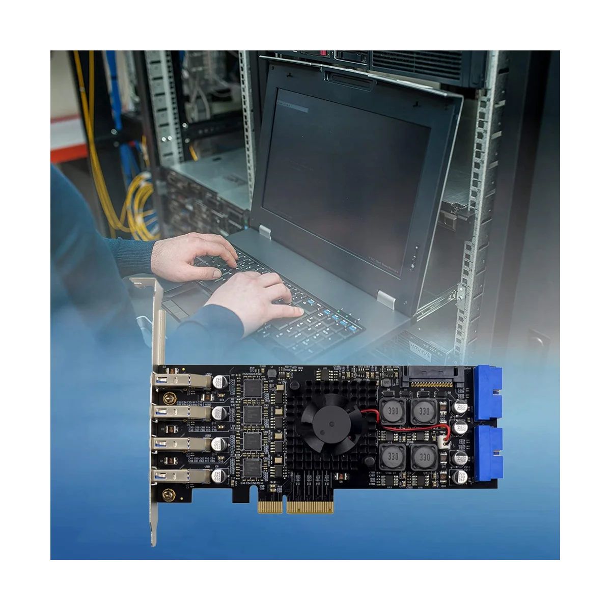 PCI-E X4 ST676 NEC720202 USB3.0 Card Four Channel/8-Port USB3.0 SATA Powers Industrial Vision High-Speed Conversion Card
PCI-E X4 ST676 NEC720202 USB3.0 Card Four Channel/8-Port USB3.0 SATA Powers Industrial Vision High-Speed Conversion Card