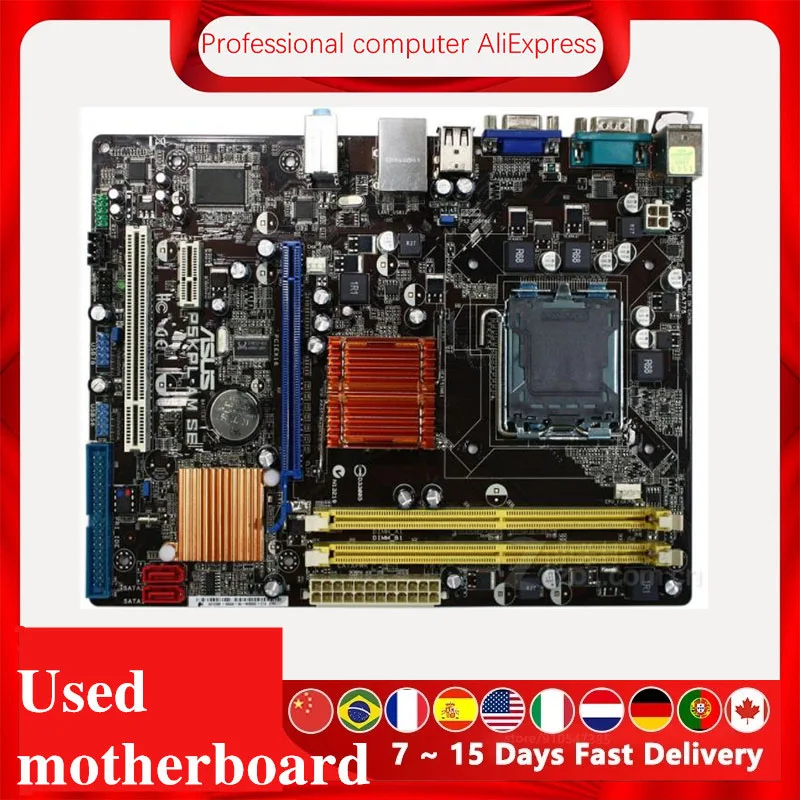 For Asus P5KPL-AM SE Desktop Motherboard G31 Socket LGA 775 Q8200 Q8300 DDR2 Original Used Mainboard On Sale
For Asus P5KPL-AM SE Desktop Motherboard G31 Socket LGA 775 Q8200 Q8300 DDR2 Original Used Mainboard On Sale