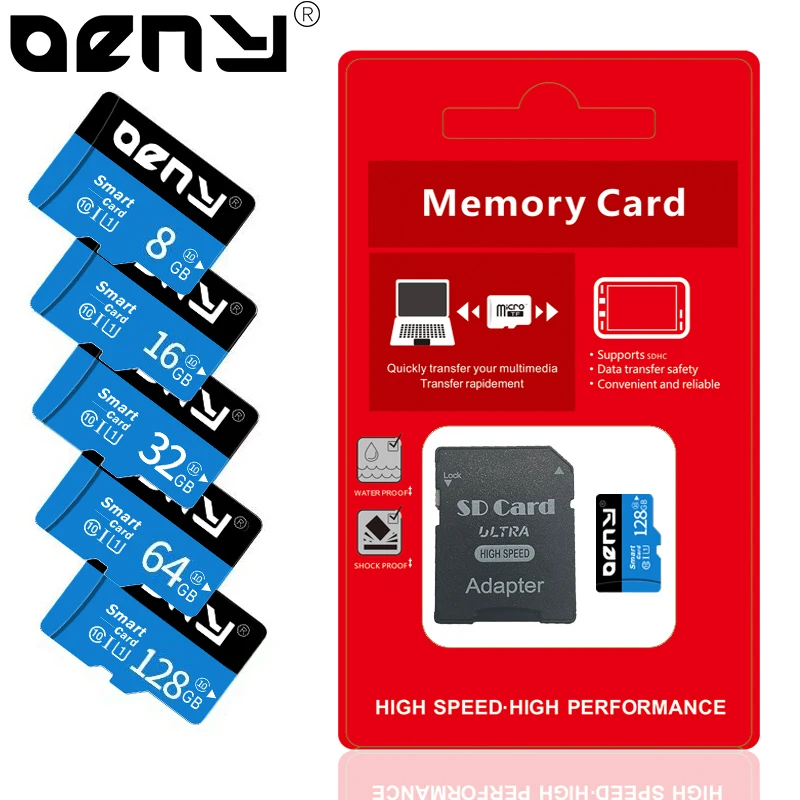 Micro Memory SD TF Card 128GB 64GB 32GB 16GB 8GB Memory Card Flash Class 10 SD Card 512GB 256GB 128GB 64GB TF Flash Memorycard
Micro Memory SD TF Card 128GB 64GB 32GB 16GB 8GB Memory Card Flash Class 10 SD Card 512GB 256GB 128GB 64GB TF Flash Memorycard