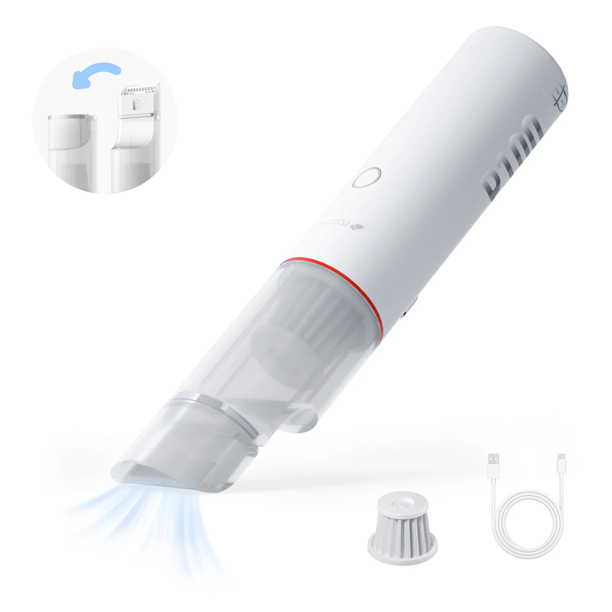 ROIDMI P1 Pro Cordless Handheld Vacuum, 13KPa Strong Suction Mini Portable Vacuum Cleaner for Car, Rechargeable
ROIDMI P1 Pro Cordless Handheld Vacuum, 13KPa Strong Suction Mini Portable Vacuum Cleaner for Car, Rechargeable