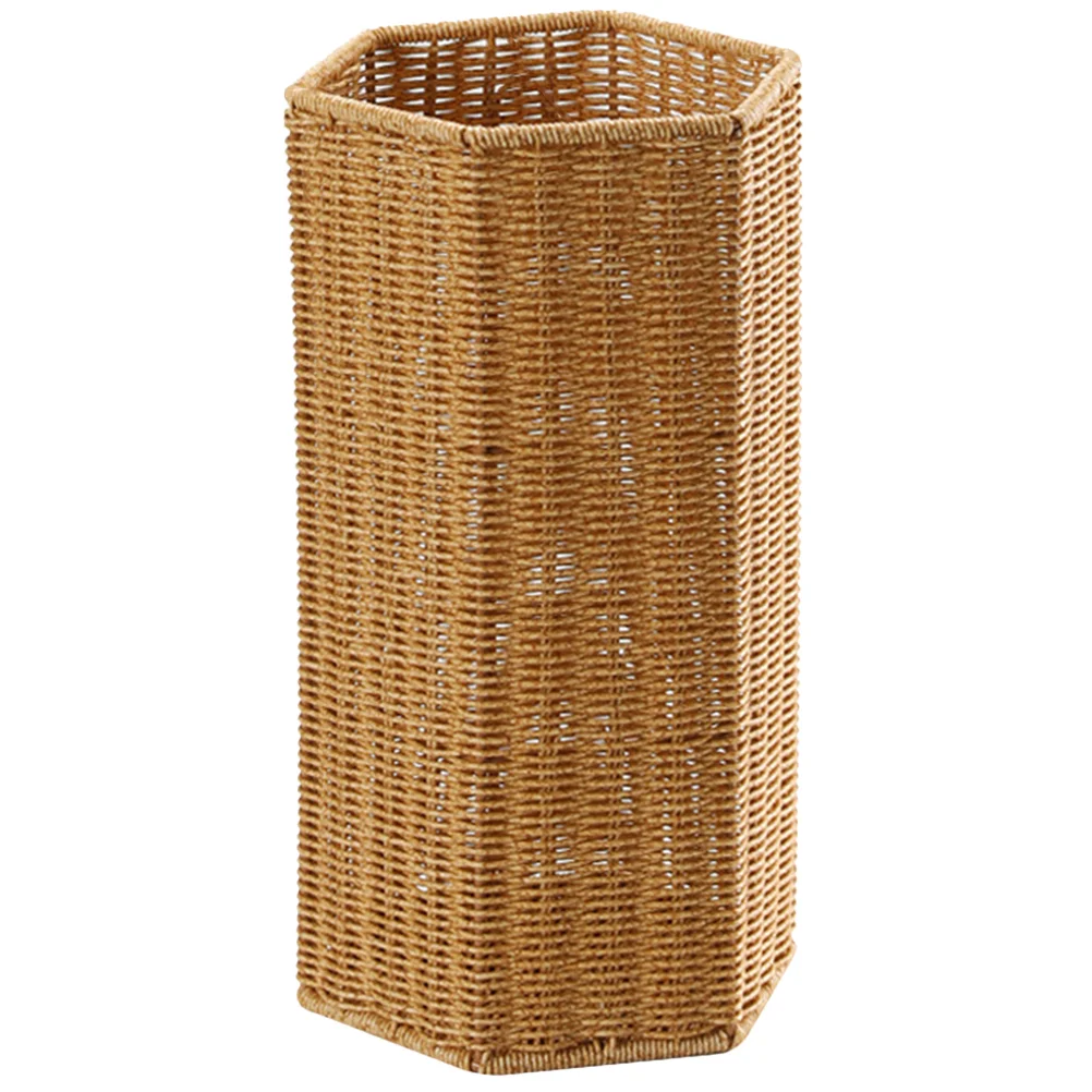 

Artificial Rattan Umbrella Stand Plastic Umbrella Storage Stand Umbrella Holder for Entryway