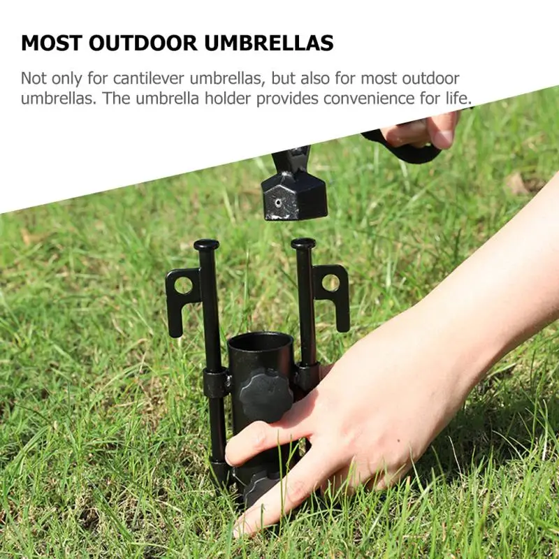 Outdoor Pole Holder Camping Umbrella Base Beach Anchor Tent Accessories Fishing Stand Rod Metal Patio umbrellas rules 5 Mallzona Sace4554aa84544e192aa7949cab92647V Outdoor Pole Holder Camping Umbrella Base Beach Anchor Tent Accessories Fishing Stand Rod Metal Patio umbrellas rules Mallzona