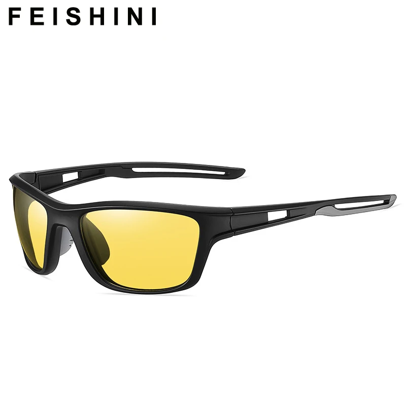 FEISHINI 2022 Brand Driving Sport Sunglasses Men Polarized UV Protection Night Vision Driver Safely Yellow Driving Glasses
FEISHINI 2022 Brand Driving Sport Sunglasses Men Polarized UV Protection Night Vision Driver Safely Yellow Driving Glasses