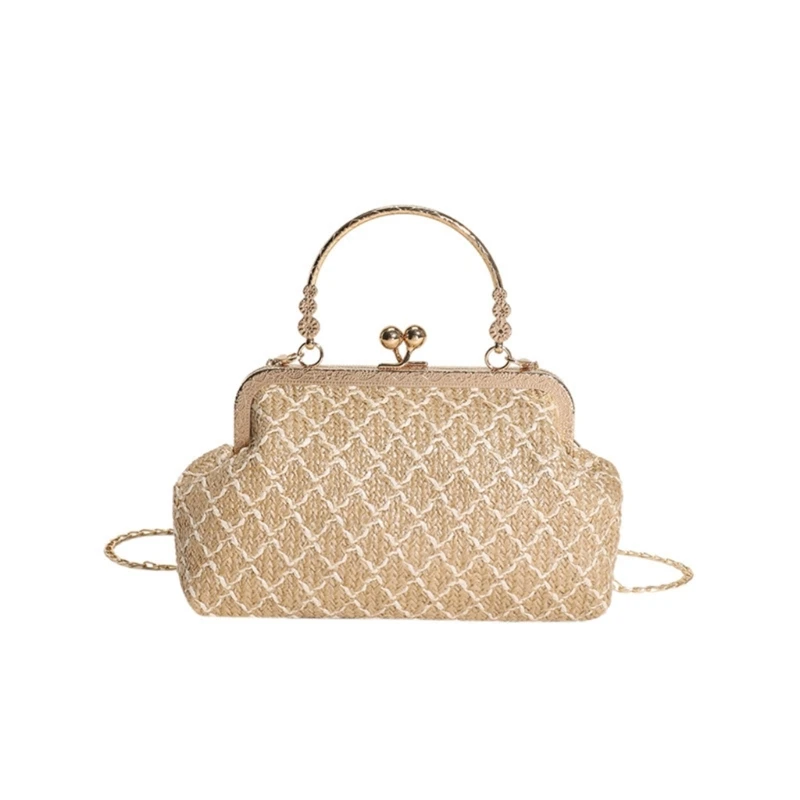 Woven Top Handle Bag for Women Stylish Handbag with Spacious Interior Suitable for Shopping & Travel for Girls 
Woven Top Handle Bag for Women Stylish Handbag with Spacious Interior Suitable for Shopping & Travel for Girls