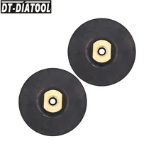 2pcs DT-DIATOOL 4"/100mm Backer Pad for Diamond Rubber Based Polishing 5/8-11 Super-soft Backer Good Load-bearing Performance 
2pcs DT-DIATOOL 4"/100mm Backer Pad for Diamond Rubber Based Polishing 5/8-11 Super-soft Backer Good Load-bearing Performance