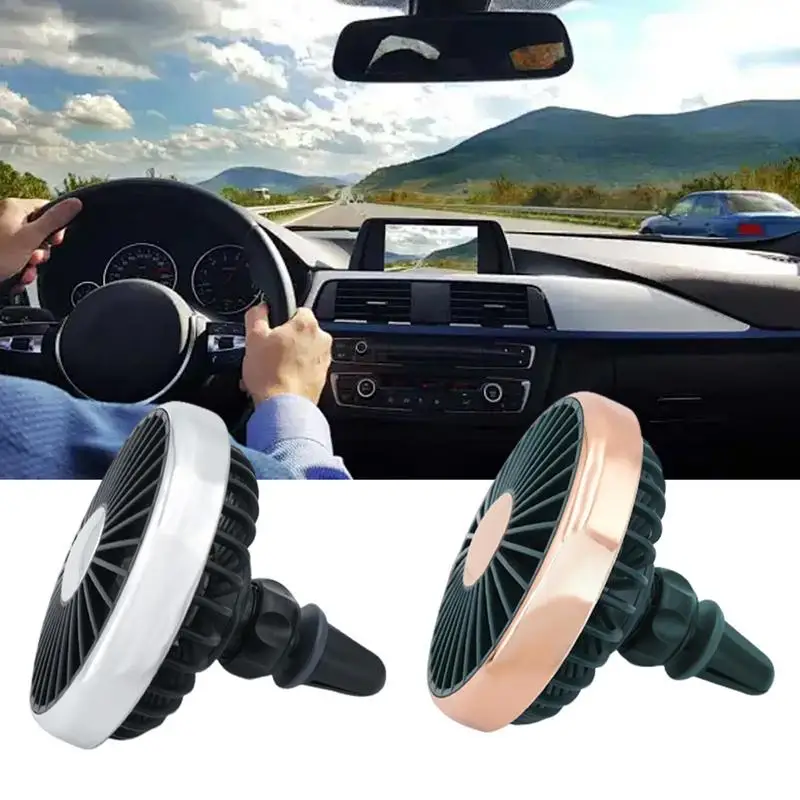 

Car Vent Fan Auto Electric Noise-Free Cooler Car Air Vent Fan For Home Desk Office & Car Rotating Cooling Fan Accessories