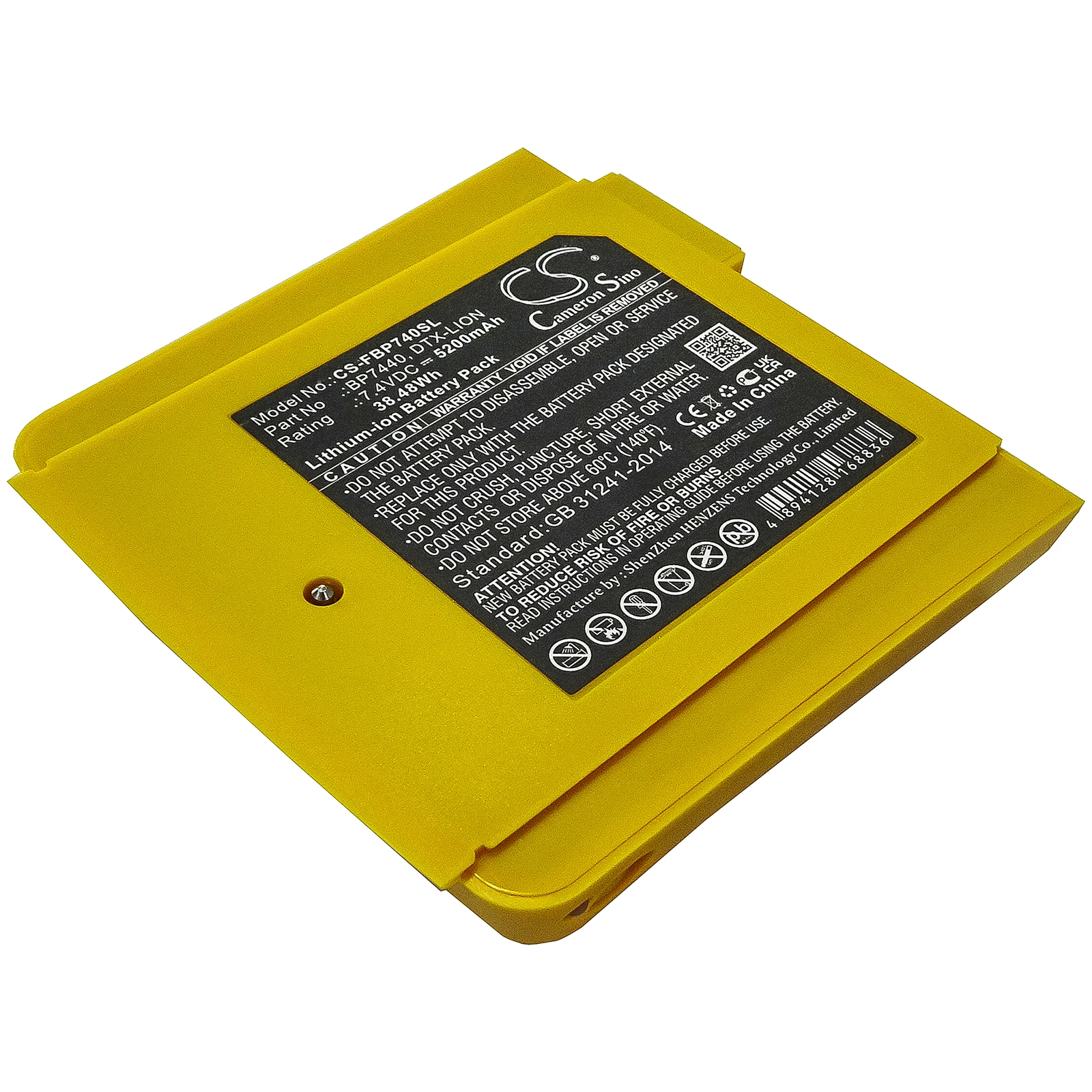 CameronSino Battery for Fluke DTX-1200-M DTX-1200-MS DTX-1800-M DTX-1800-MS 5200mAh / 38.48Wh DTX-LION BP7440
CameronSino Battery for Fluke DTX-1200-M DTX-1200-MS DTX-1800-M DTX-1800-MS 5200mAh / 38.48Wh DTX-LION BP7440