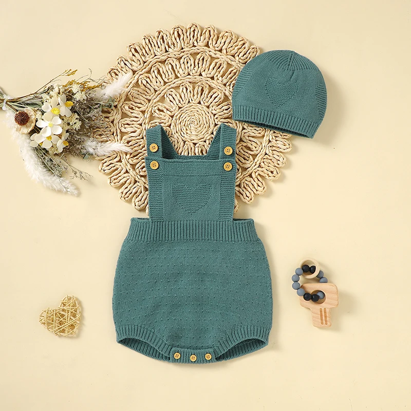Baby Bodysuit Knitted Newborn Girls Boy Jumpsuit Outfit Fashion Solid Infant Kid Sling Clothing Hat 2PC 0-18M Sleeveless Summer
Baby Bodysuit Knitted Newborn Girls Boy Jumpsuit Outfit Fashion Solid Infant Kid Sling Clothing Hat 2PC 0-18M Sleeveless Summer