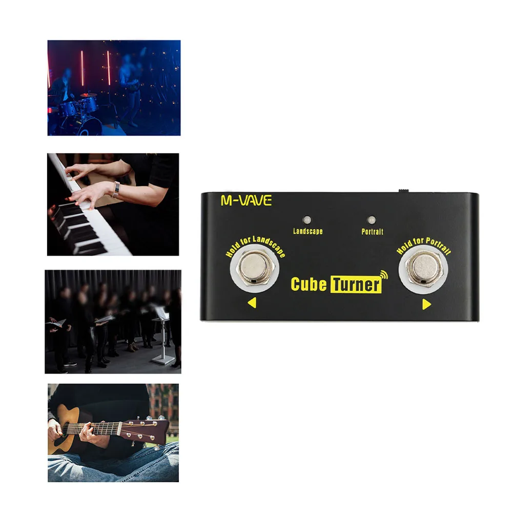 Page Turner Multi Effect Pedal 48 Hours Cube M-Vave Metal Parts Rechargeable Turner W/Charging Cable Practical
Page Turner Multi Effect Pedal 48 Hours Cube M-Vave Metal Parts Rechargeable Turner W/Charging Cable Practical