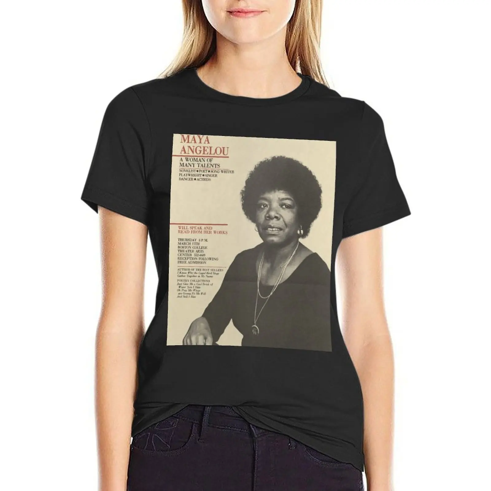 Maya Angelou poster T-Shirt cute tops anime clothes Aesthetic clothing tees Woman clothing
Maya Angelou poster T-Shirt cute tops anime clothes Aesthetic clothing tees Woman clothing