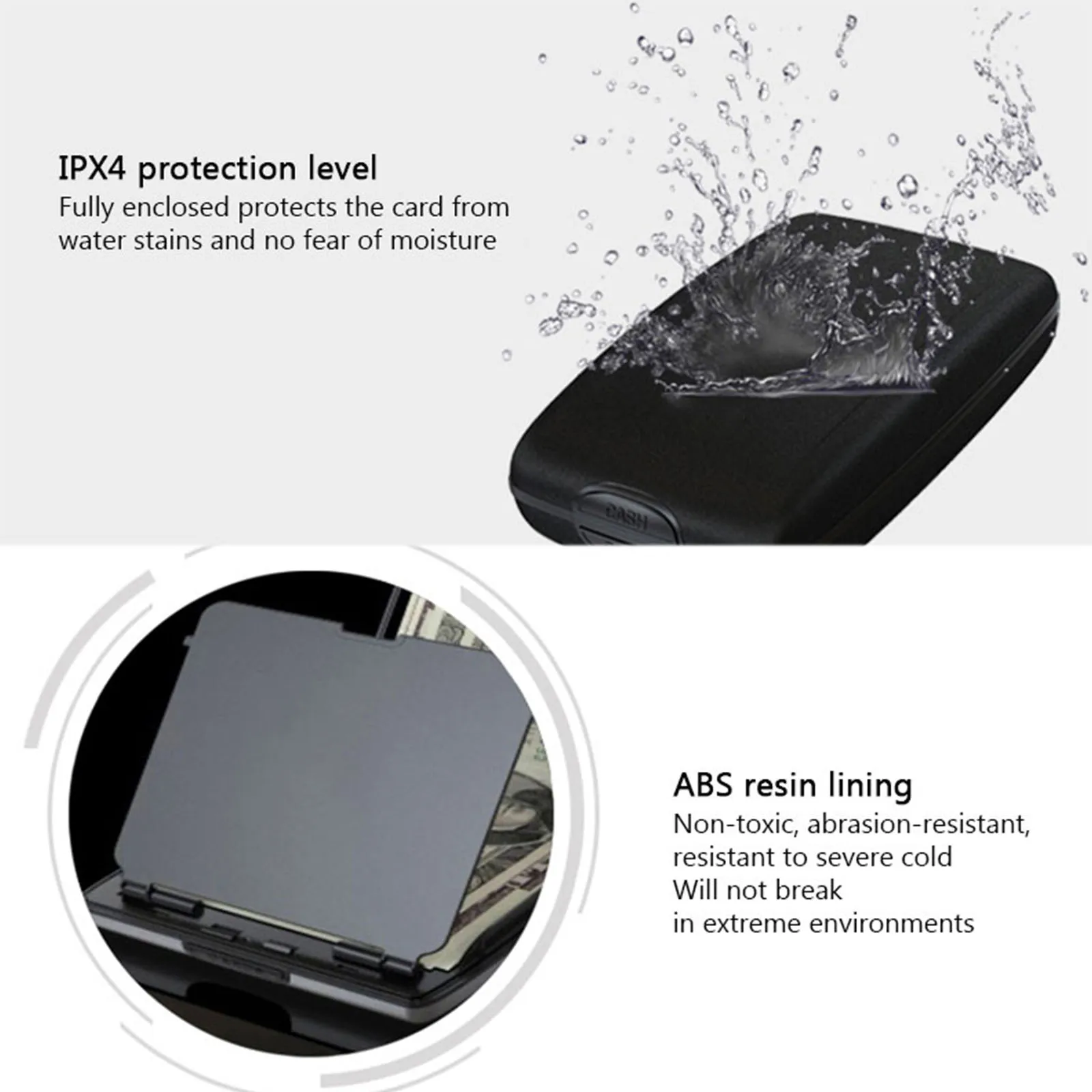 RFID Blocking Aluminum Alloy Wallet Clip, Holds 6 Cards, Durable and Data Protection, Neat Storage for Cash, Coins and More
RFID Blocking Aluminum Alloy Wallet Clip, Holds 6 Cards, Durable and Data Protection, Neat Storage for Cash, Coins and More