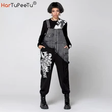 Jumpsuits Summer Women 2022 Wholesale Rompers Streetwear Print Letters Patchwork Denim Overalls Loose Boot Suspender Trousers
Jumpsuits Summer Women 2022 Wholesale Rompers Streetwear Print Letters Patchwork Denim Overalls Loose Boot Suspender Trousers