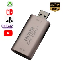 4K HDMI-compatible Video Capture Card USB 3.0 USB2.0 Grabber Recorder for PS4 Game DVD Camcorder Camera Recording Live Streaming