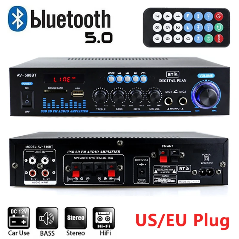 60W+60W Mini Hifi Digital Amplifier Power Bluetooth 5.0 Subwoofer Power Amplifier
60W+60W Mini Hifi Digital Amplifier Power Bluetooth 5.0 Subwoofer Power Amplifier