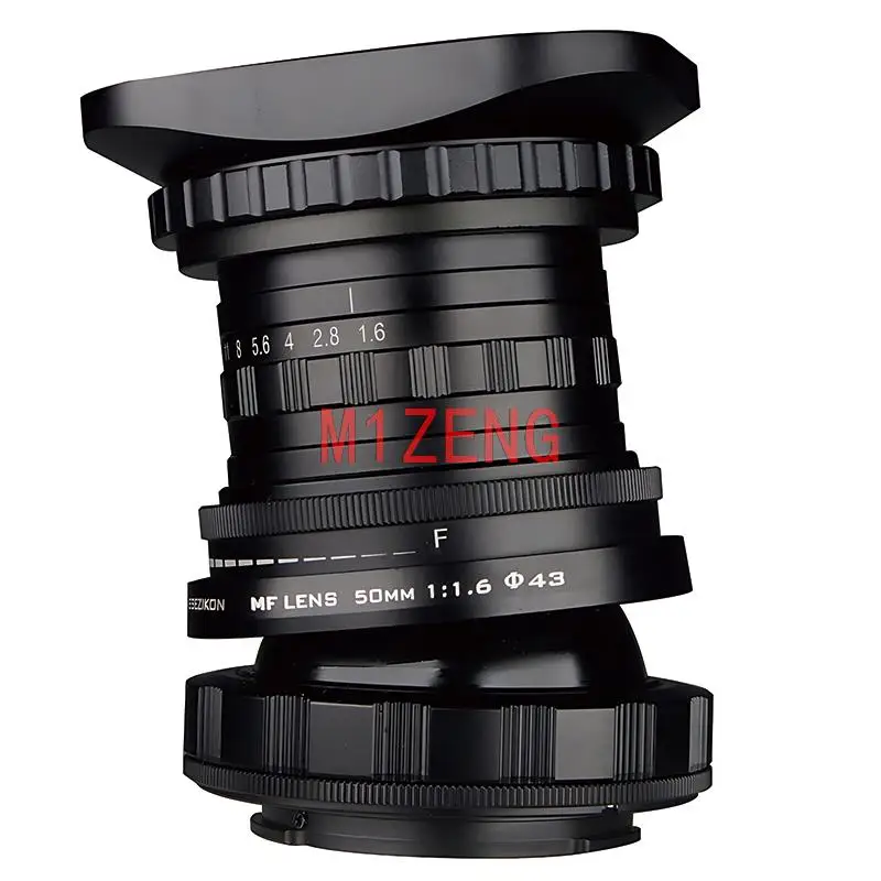 

50mm F1.6 tilt manual fixed focus Lens for canon RF R6 R8 nikon Z Z8 sony FE A7R3 Fujifilm fx XT5 XS20 leica LT mount camera