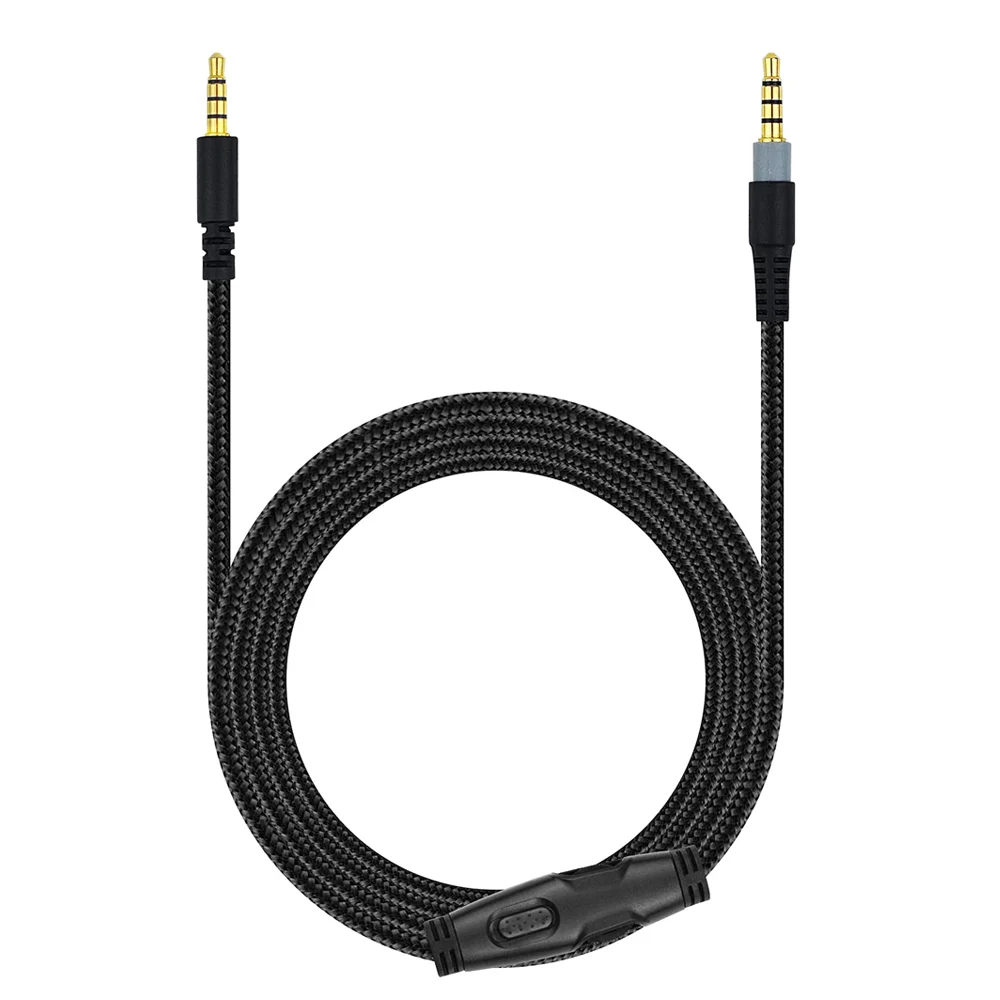 Braided Replacement Cable Extension Cord With Volume Control Mic Mute For Kingston HyperX Cloud Alpha Mix Gaming Headsets Braided Replacement Cable Extension Cord With Volume Control Mic Mute For Kingston HyperX Cloud Alpha Mix Gaming Headsets