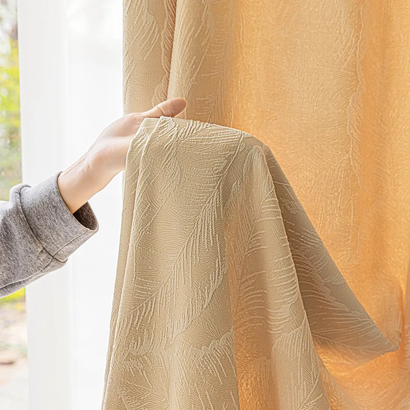 Palm Leaf Cream Color Jacquard High-precision Curtains for Living Room Bedroom French Window Balcony Customized Products
Palm Leaf Cream Color Jacquard High-precision Curtains for Living Room Bedroom French Window Balcony Customized Products