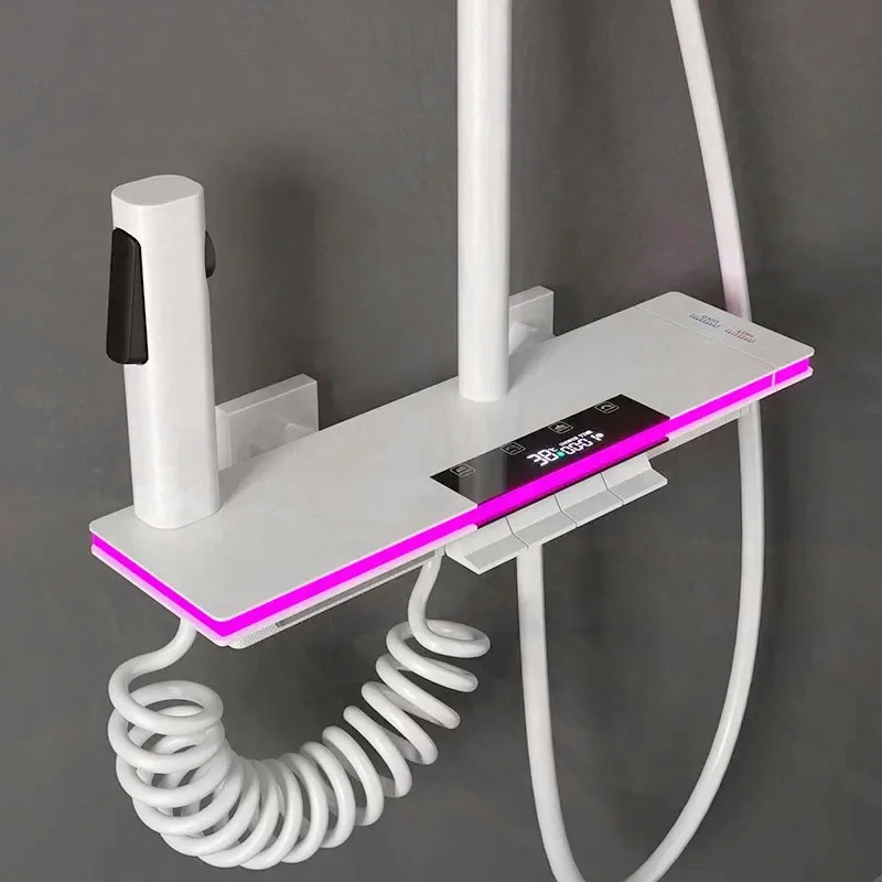 Новая атмосферная лампа для ванной, серая Душевая система, полный комплект, Настенный комплект для ванны с цифровым дисплеем, душевой набор с биде, набор
Новая атмосферная лампа для ванной, серая Душевая система, полный комплект, Настенный комплект для ванны с цифровым дисплеем, душевой набор с биде, набор