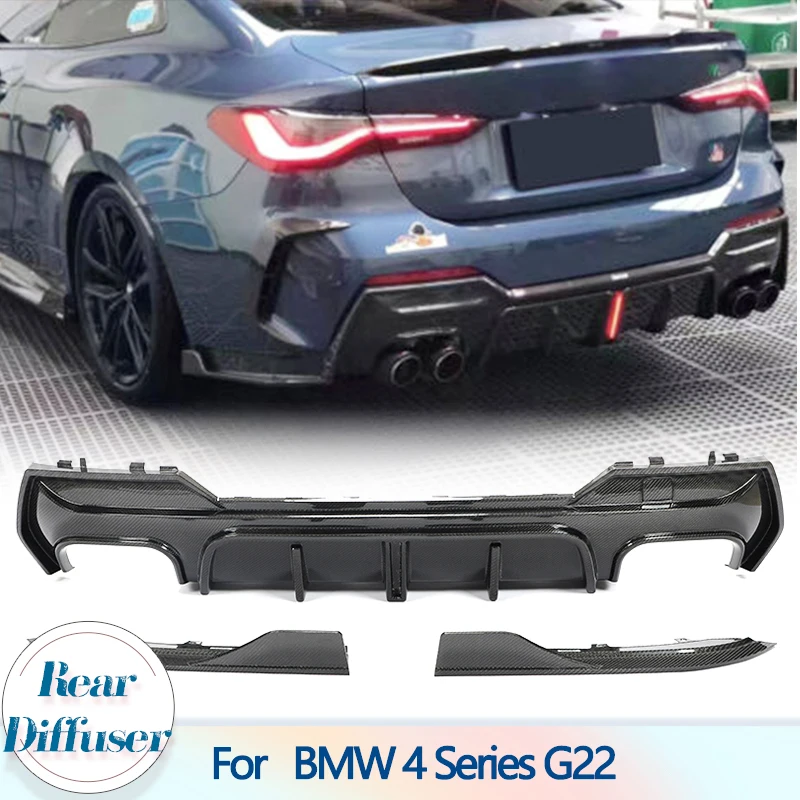 Car Rear Bumper Diffuser Lip Spoiler For BMW 4 Series G22 G23 M440i 2020-2022 Carbon Fiber Racing Rear Diffuser Lip Guard
Car Rear Bumper Diffuser Lip Spoiler For BMW 4 Series G22 G23 M440i 2020-2022 Carbon Fiber Racing Rear Diffuser Lip Guard
