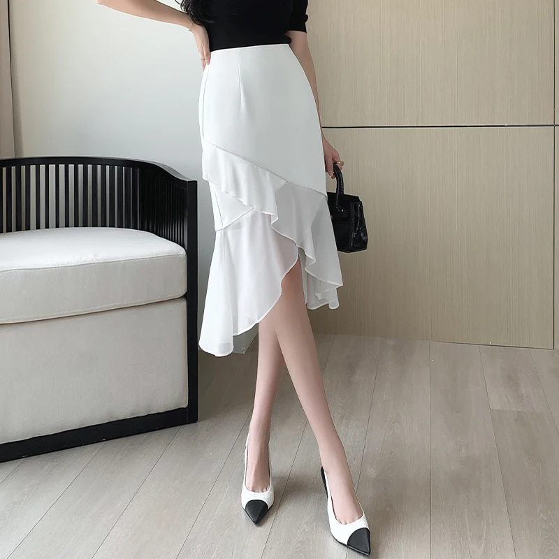 Summer New Women Skirt High Waisted Loose Fitting Splicing Solid Colors Fish Tail Casual Fashion
Summer New Women Skirt High Waisted Loose Fitting Splicing Solid Colors Fish Tail Casual Fashion