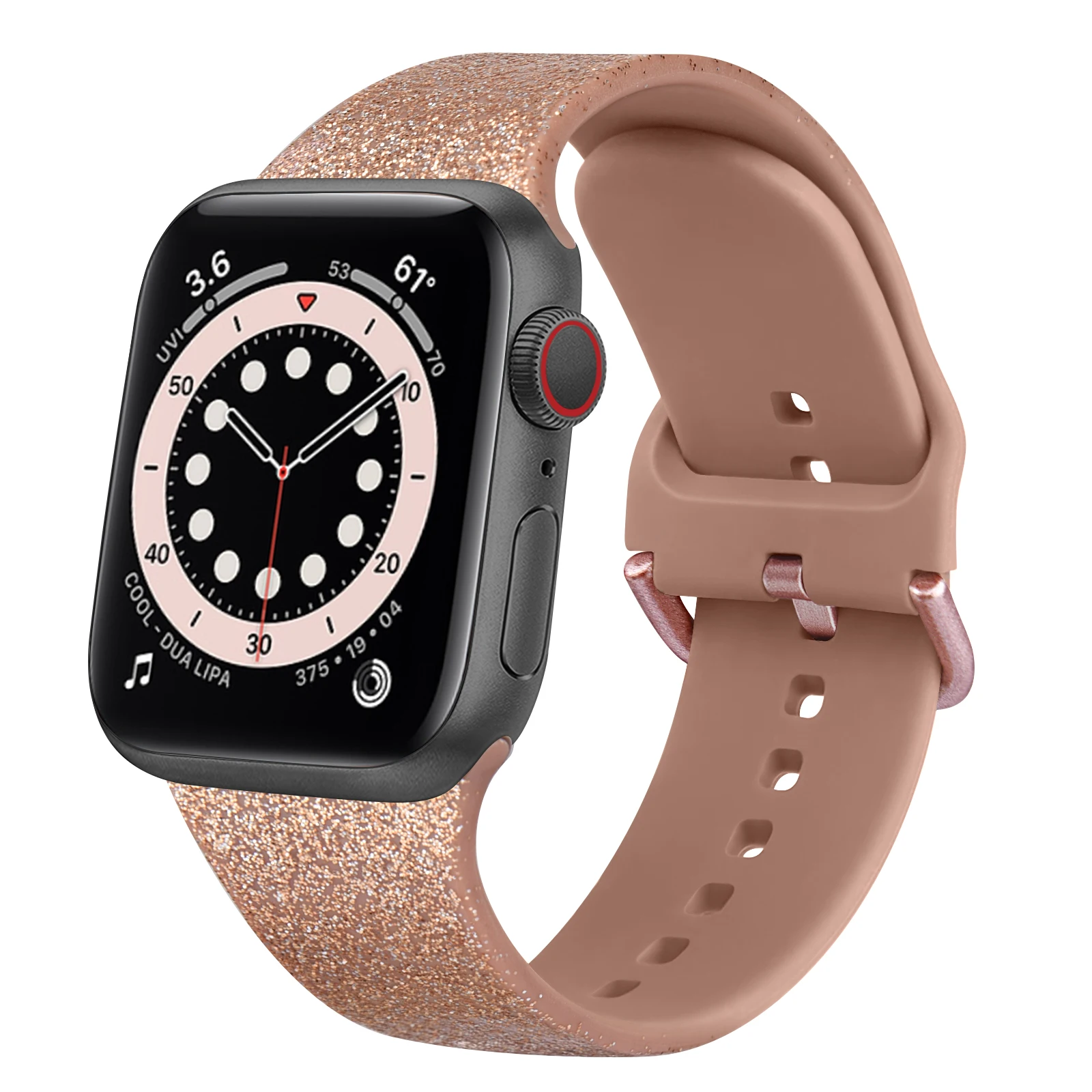 Bling TPU Strap For Apple Watch series 7 41mm 45mm Band Silicone Pure Color Watch band For iWatch 6 5 4 3 44mm 40mm 38mm 42mm
Bling TPU Strap For Apple Watch series 7 41mm 45mm Band Silicone Pure Color Watch band For iWatch 6 5 4 3 44mm 40mm 38mm 42mm