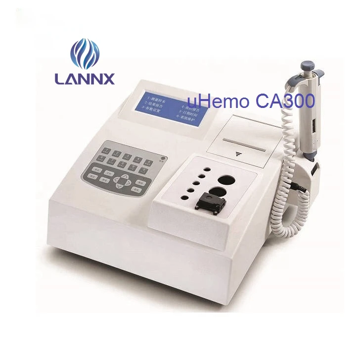 

Lannx high quality coagulometro medical equipment uHemo CA300 semi-automatic blood coagulation analyzer act portable coagulomete