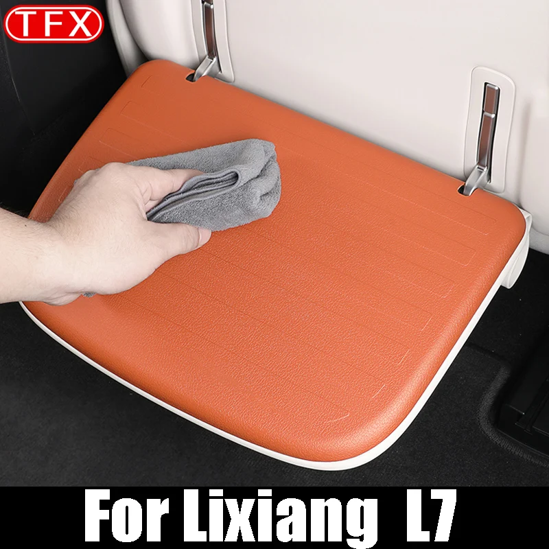 

For Lixiang L7 Car Foot Rest Protection Cover Seat Kick Mat 2nd Row Electric Legrest Protection Cover Anti-scratch Accessories